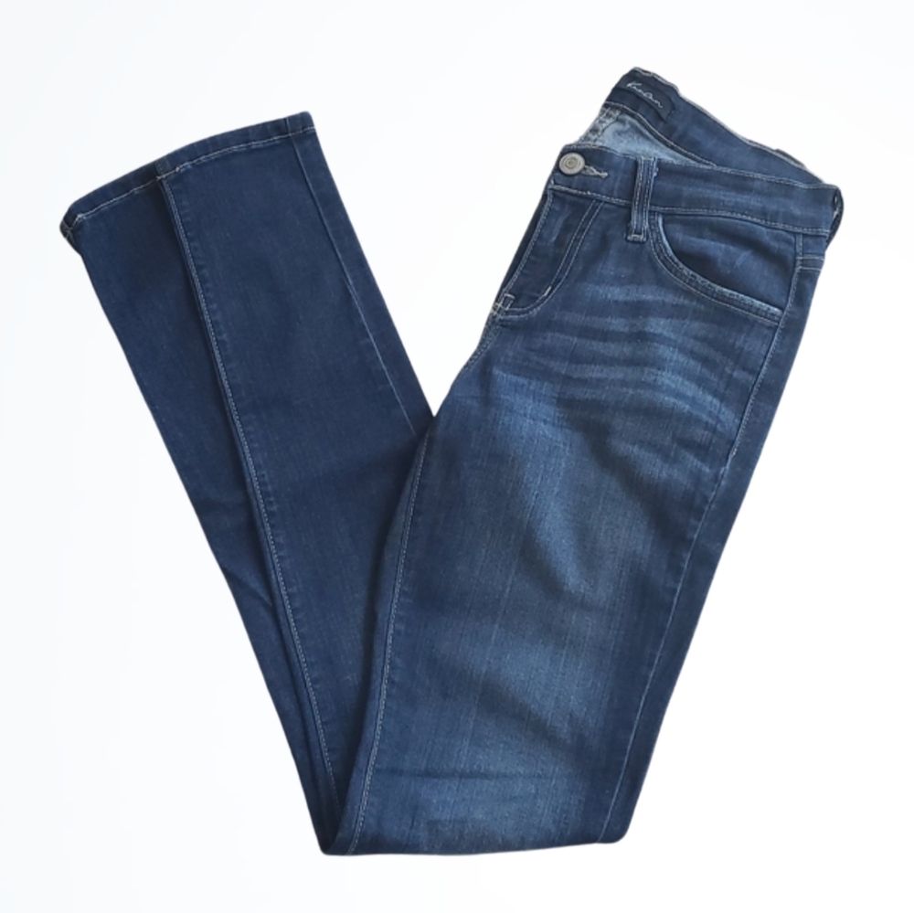 KanCan Dark Wash Lower Mid Rise Skinny Jeans Size 25 Waist 27 Inches